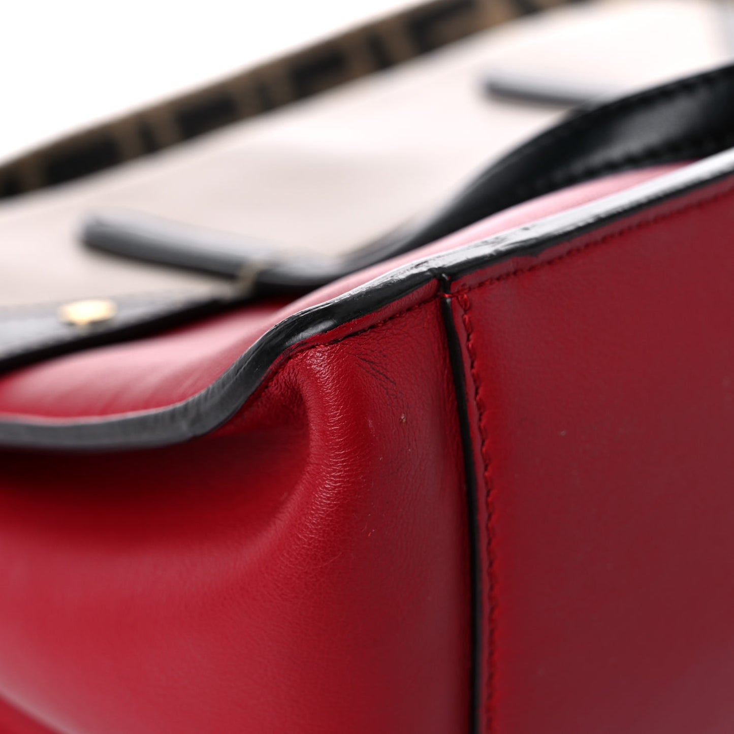 Vitello Grace FF 1974 Small Flip Tote Fragola Sepia