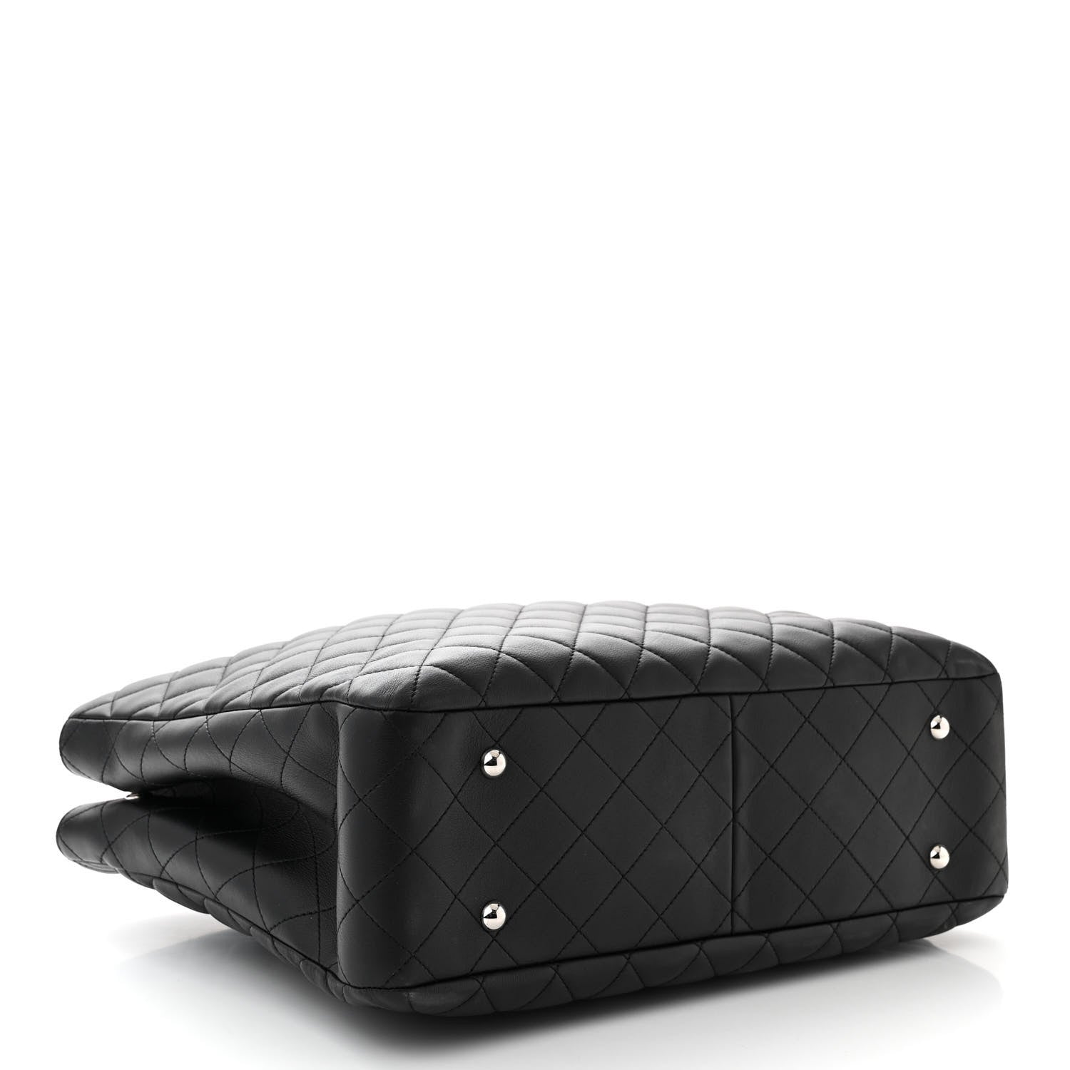 Chanel Calfskin Quilted Large Classic Shopping Tote Black 4 of 10