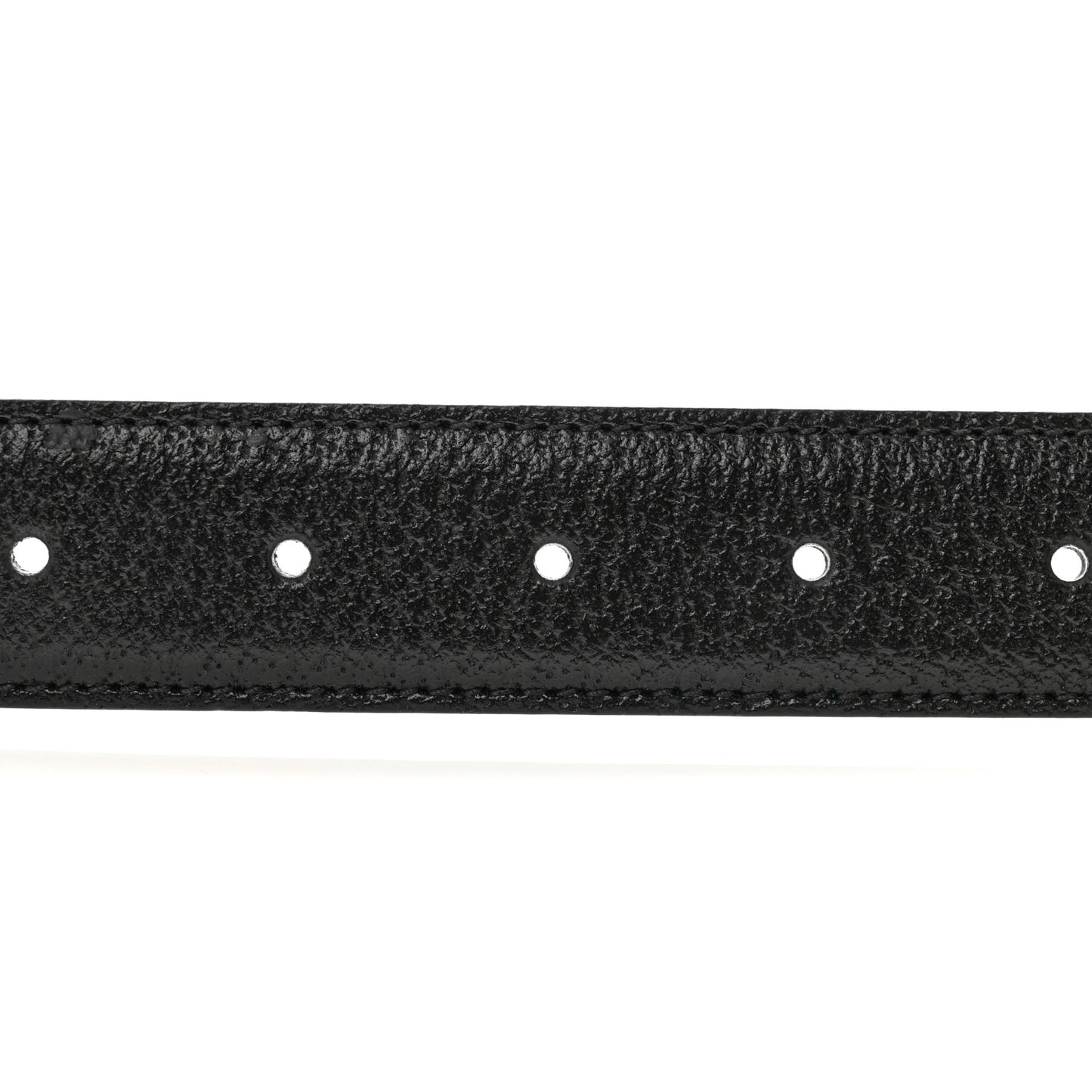 Textured Dollar Calfskin Square G 30mm Belt 105 42 Black Green