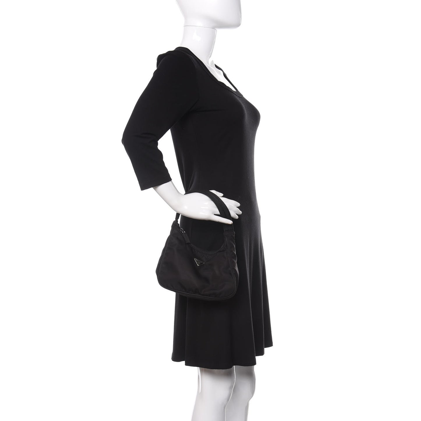 Tessuto Nylon Sport Mini Shoulder Bag Black