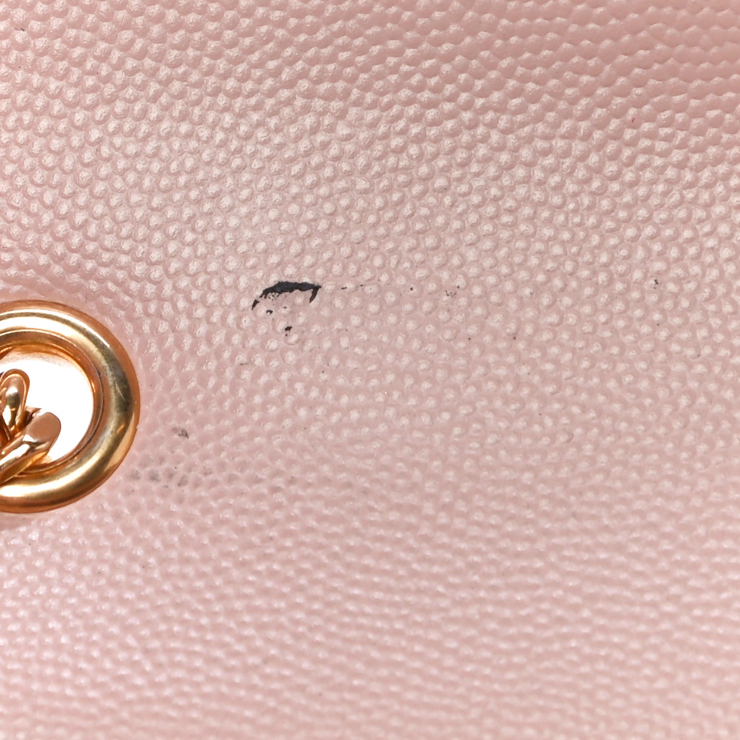 Saint Laurent Grain De Poudre Small Monogram Kate Satchel Pale Blush 14 of 16