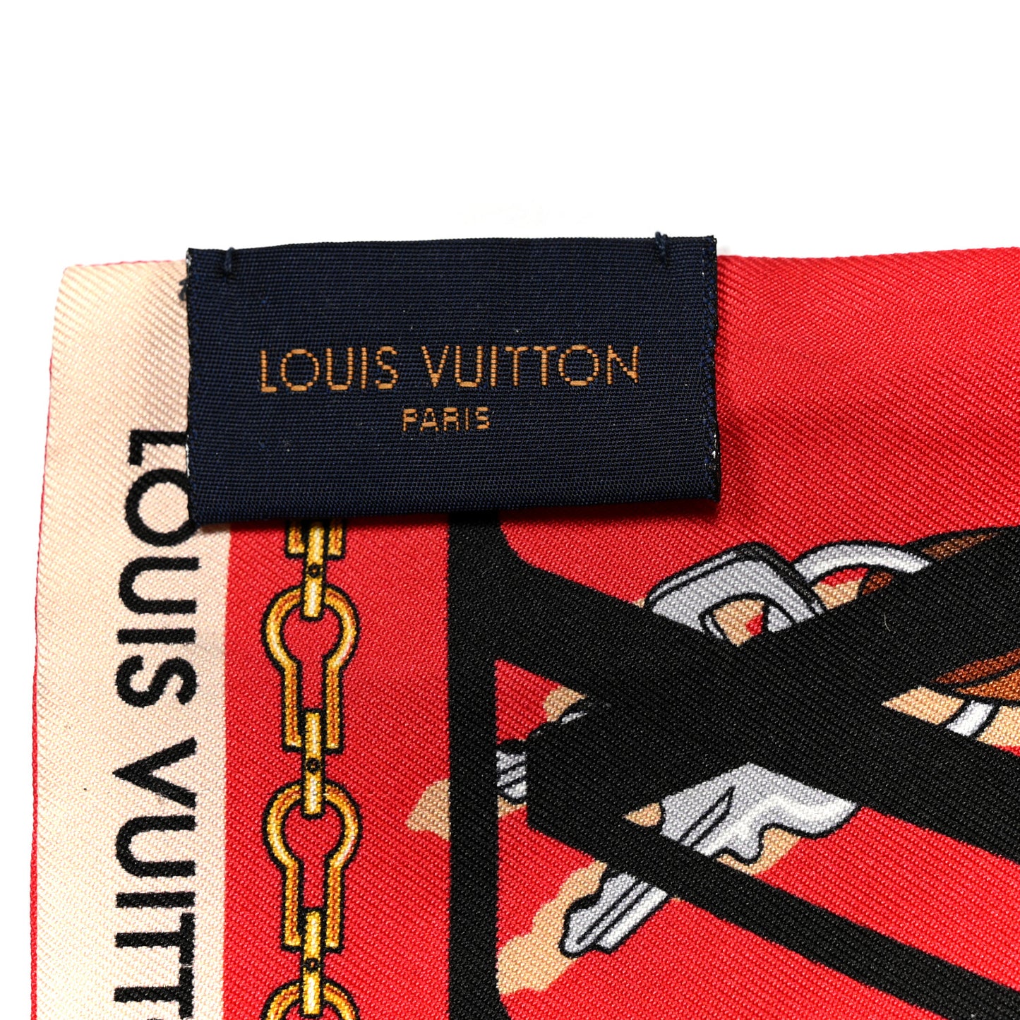 Silk Monogram Tribute To Bandeau Red