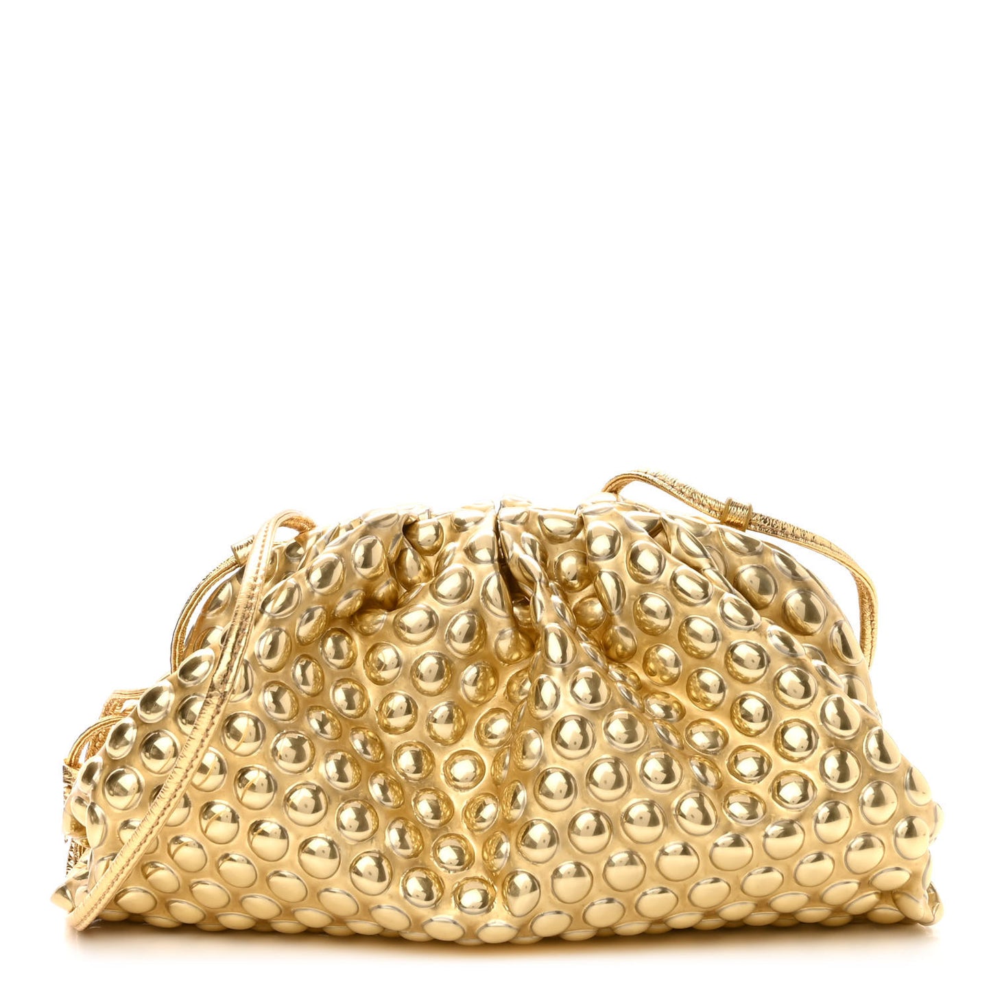 Metallic Fabric Bubble Wrap The Mini Pouch Gold
