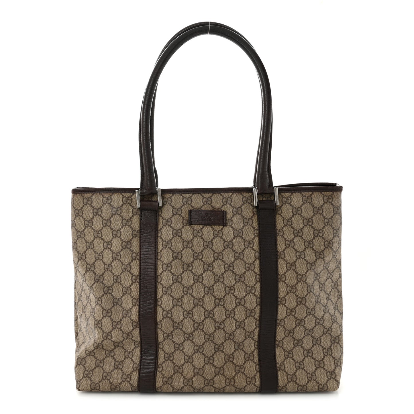 GG Plus Monogram Medium Joy Tote Dark Brown