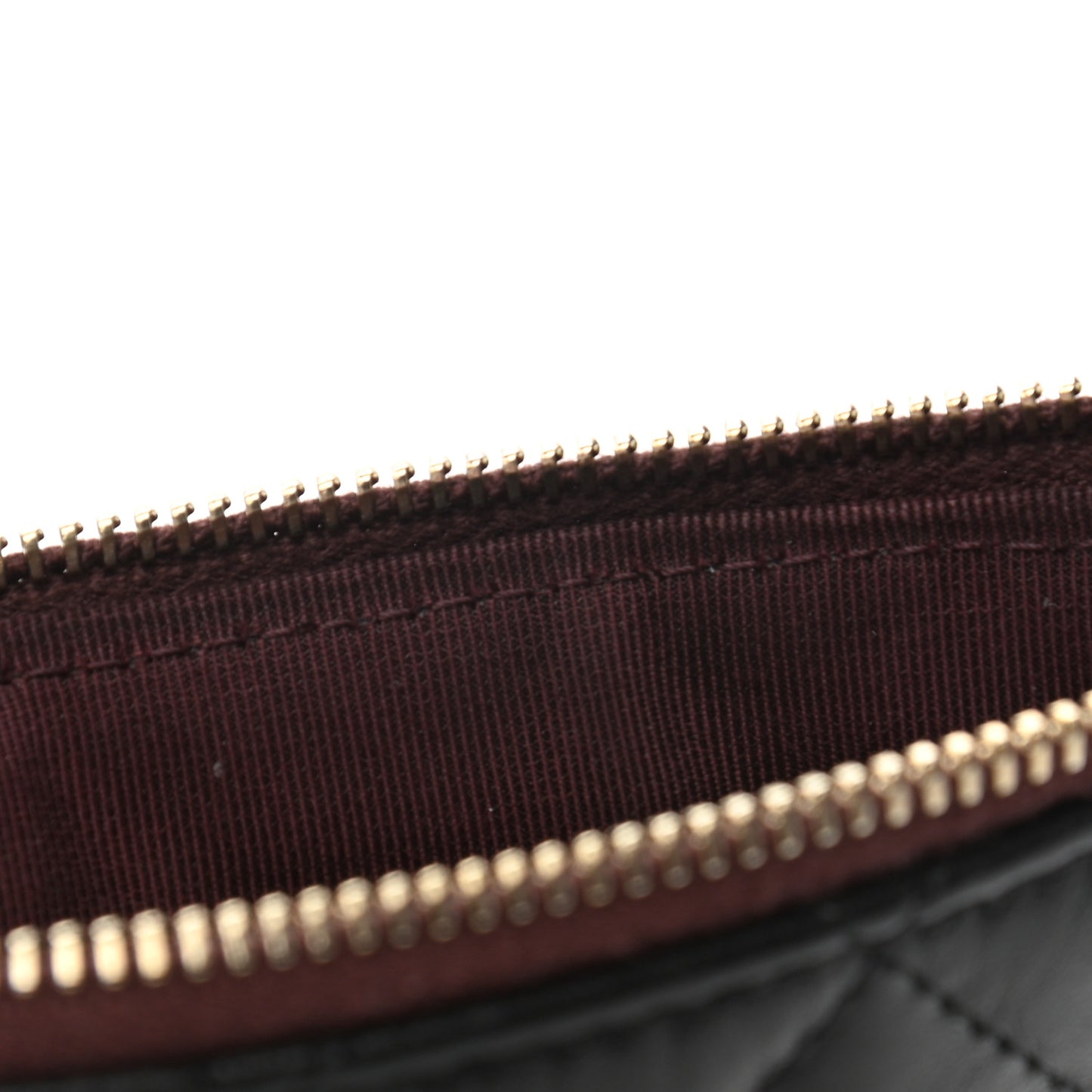 Aged Calfskin Quilted Small Reissue Cosmetic Case Black