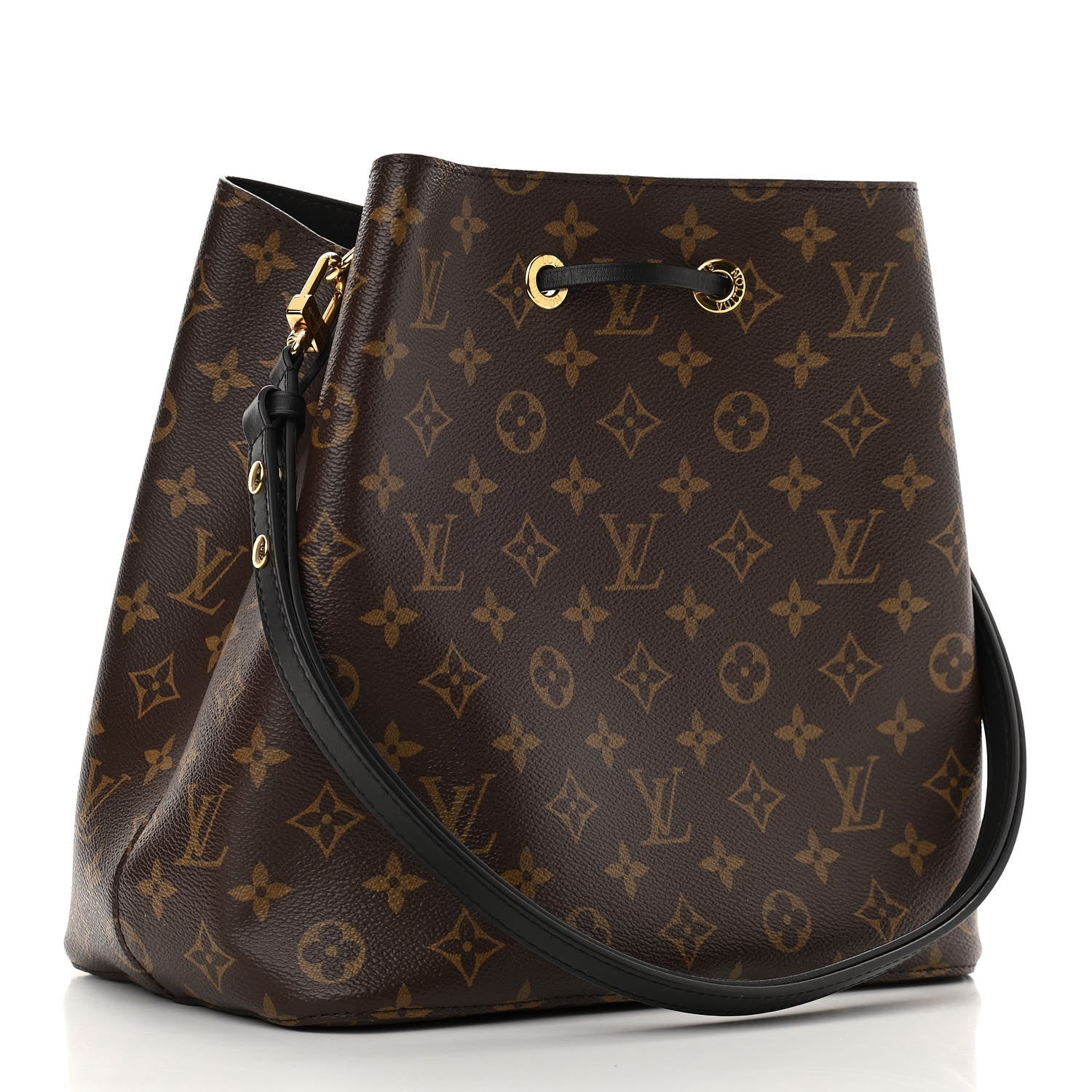 Louis Vuitton Monogram Neonoe MM Black 3 of 9