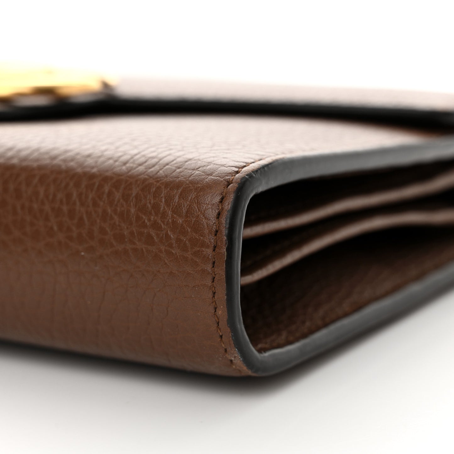 Cellarius Calfskin GG Marmont Chain Wallet Nut Brown