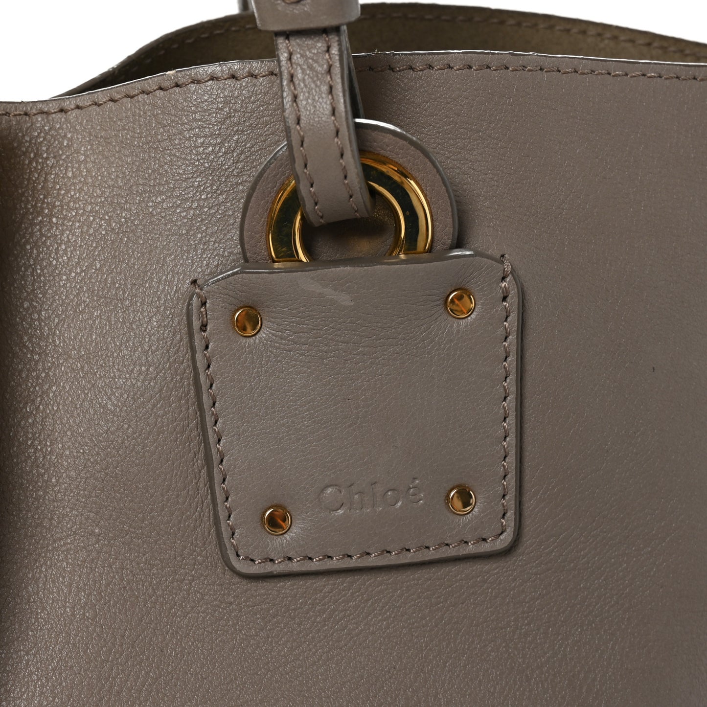 Smooth Calfskin Medium Vick Tote Motty Grey