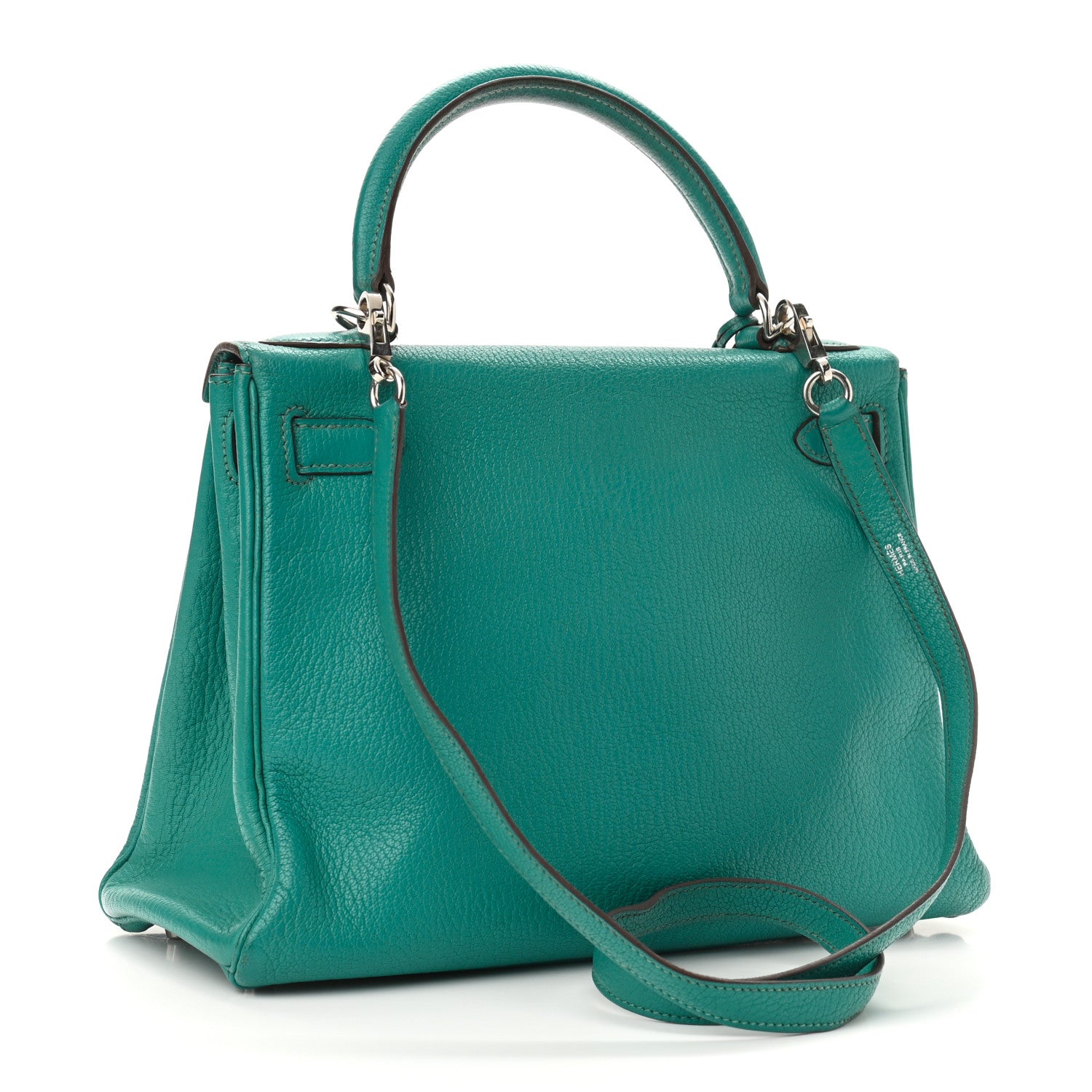 Hermes Chevre De Coromandel Kelly Retourne 28 Bleu Paon 2 of 15