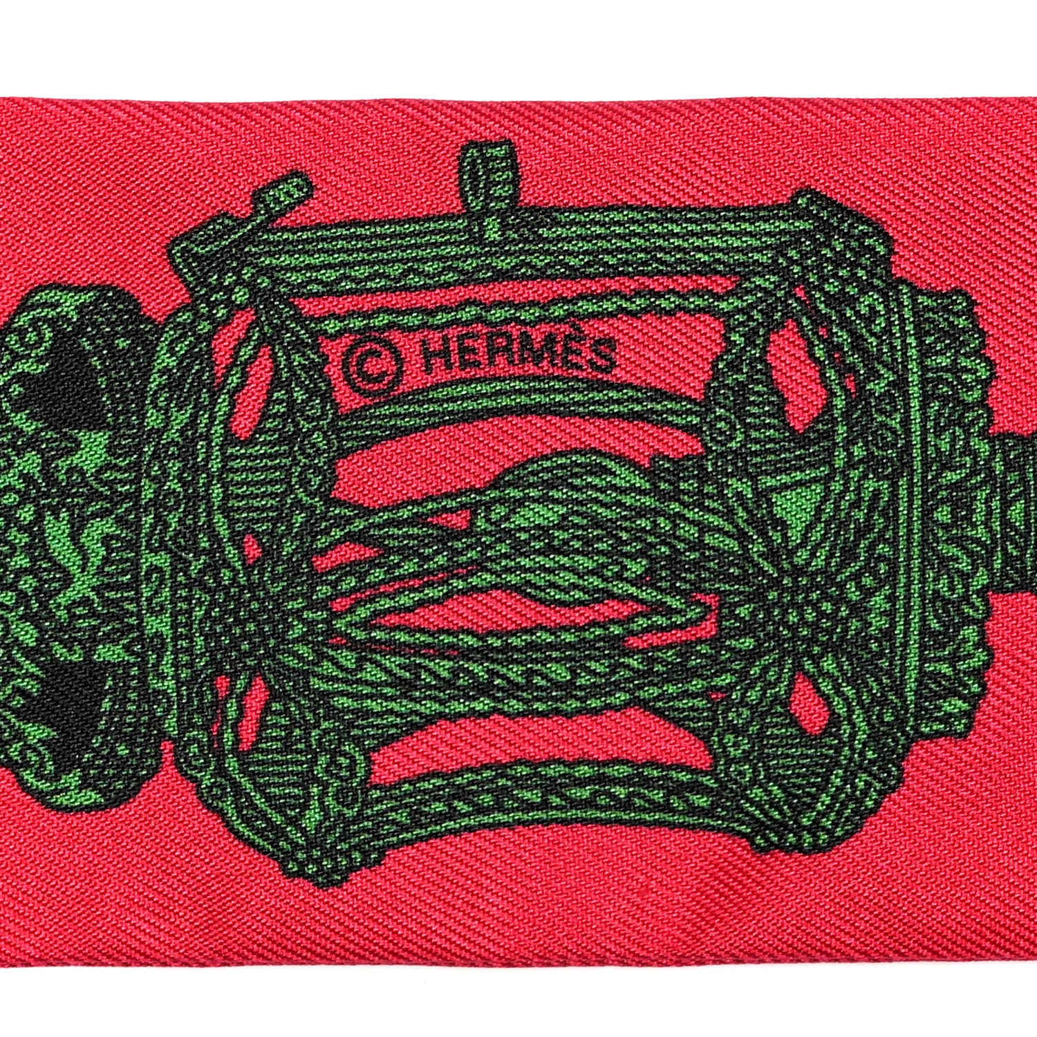 Hermes Silk Merveilleuses Lanternes Twilly Fuchsia Vert Bleu Lavande 3 of 4