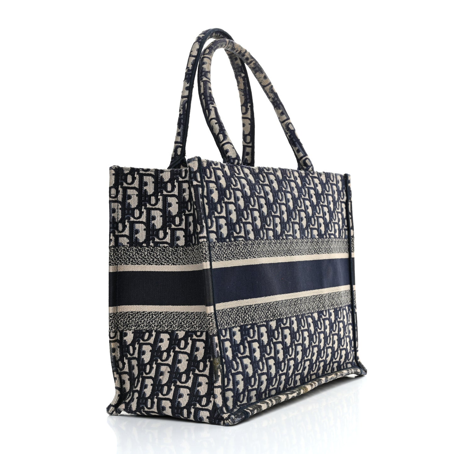 Oblique Medium Book Tote Blue Multicolor