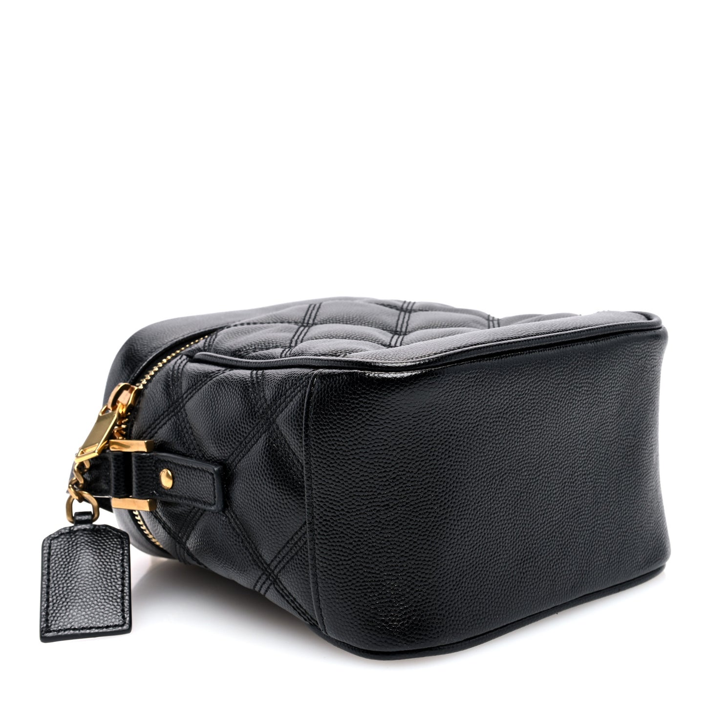 Grain de Poudre Quilted 80's Vanity Bag Black