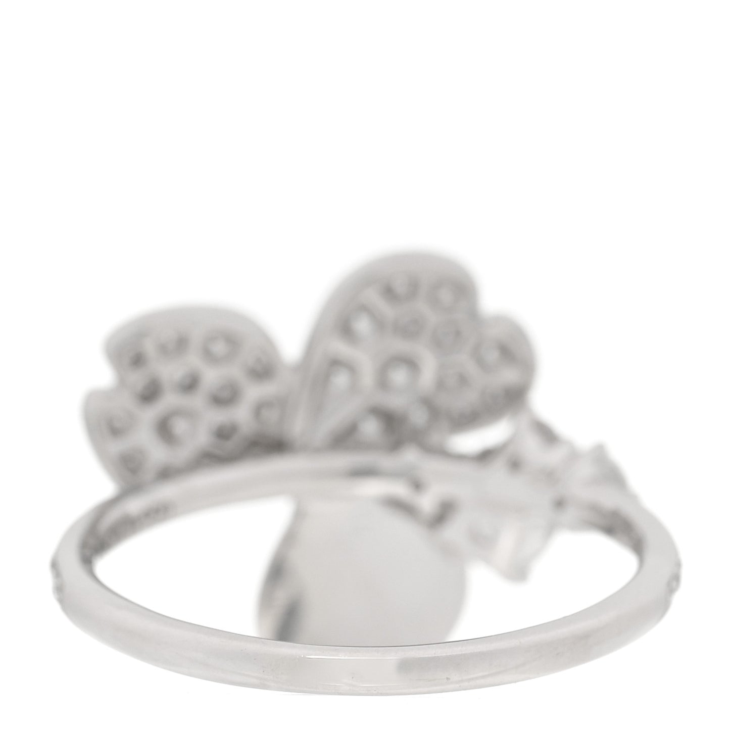 Platinum Diamond Paper Flowers Mixed Cluster Ring 49 5