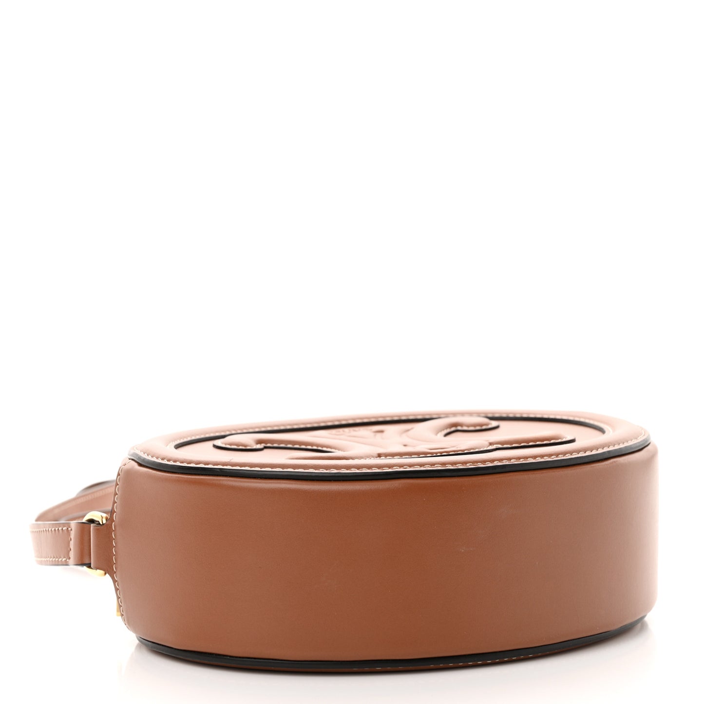 Smooth Calfskin Cuir Triomphe Oval Bag Tan