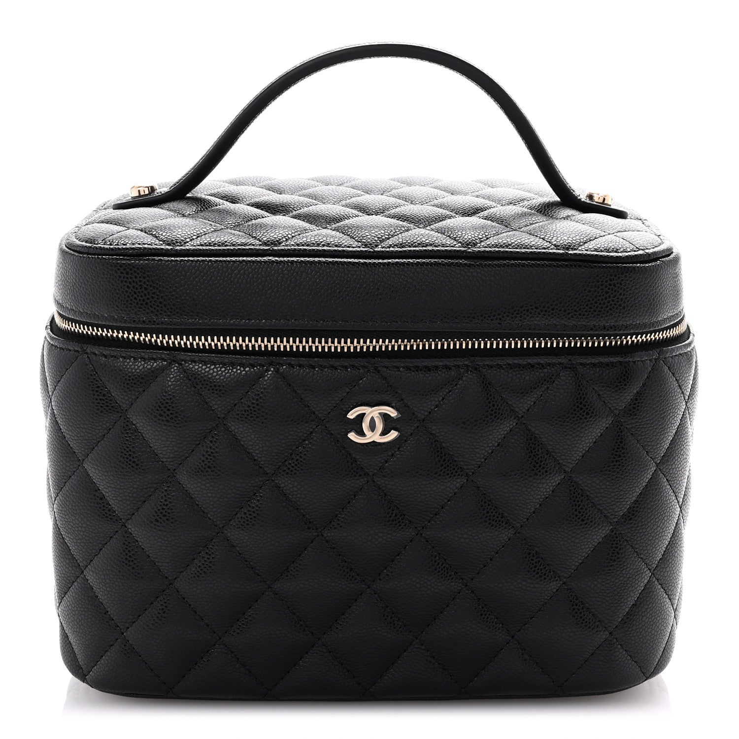 Chanel Caviar Quilted Large Vanity Pouch Black 1649996 – FASHIONPHILE