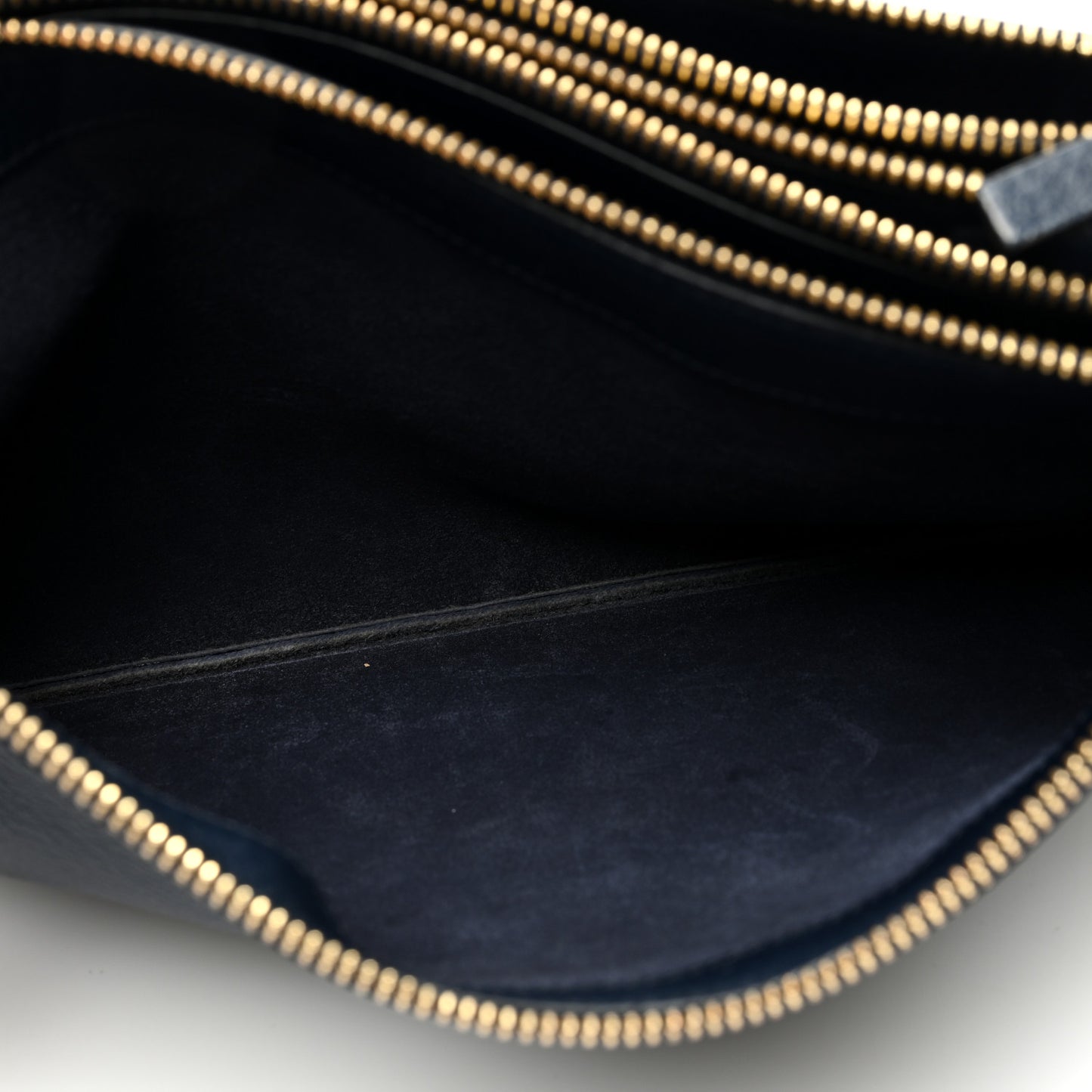 Lambskin Large Trio Crossbody Bag Navy Blue