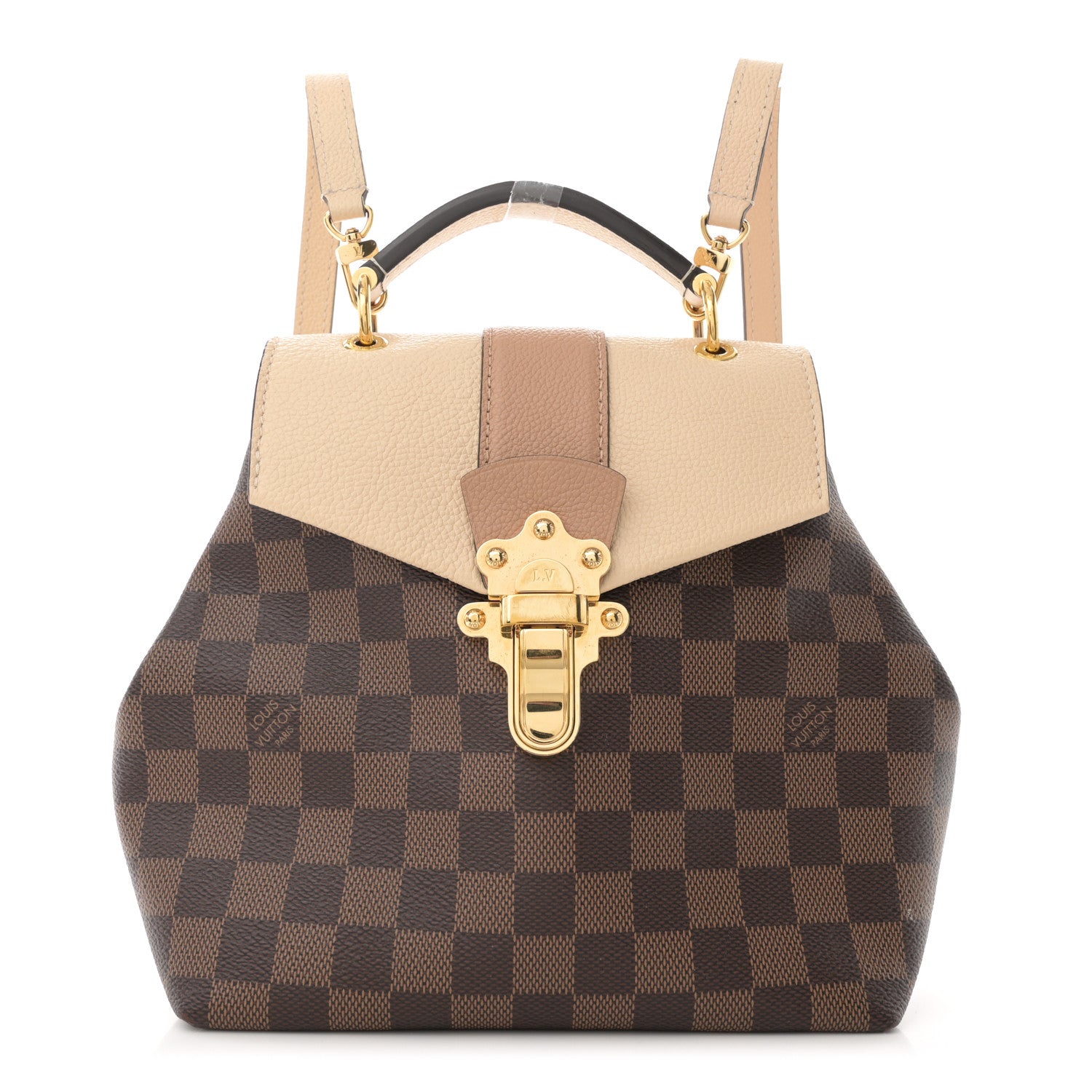 Louis Vuitton Damier Ebene Clapton Backpack Creme 1 of 13