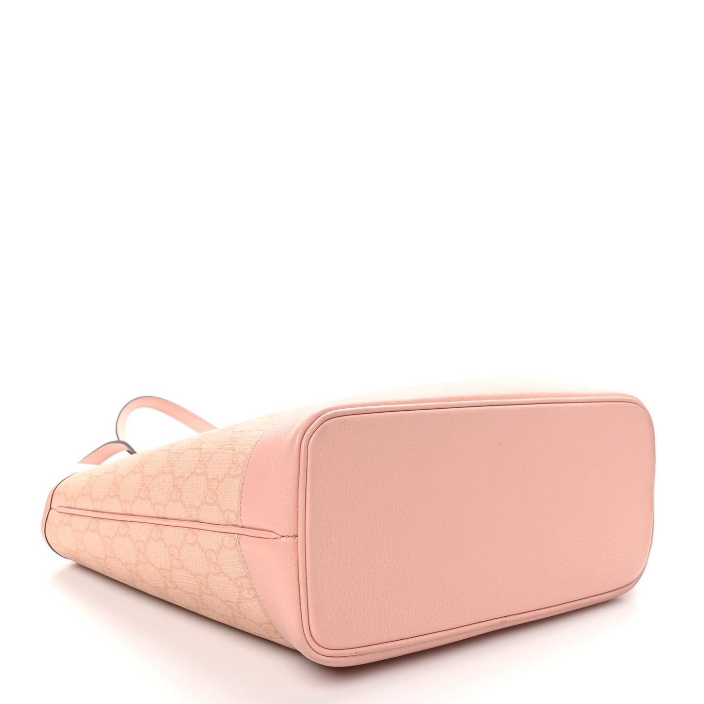 GG Supreme Monogram Textured Dollar Calfskin Medium Ophidia Shoulder Tote Bag Rose Pink