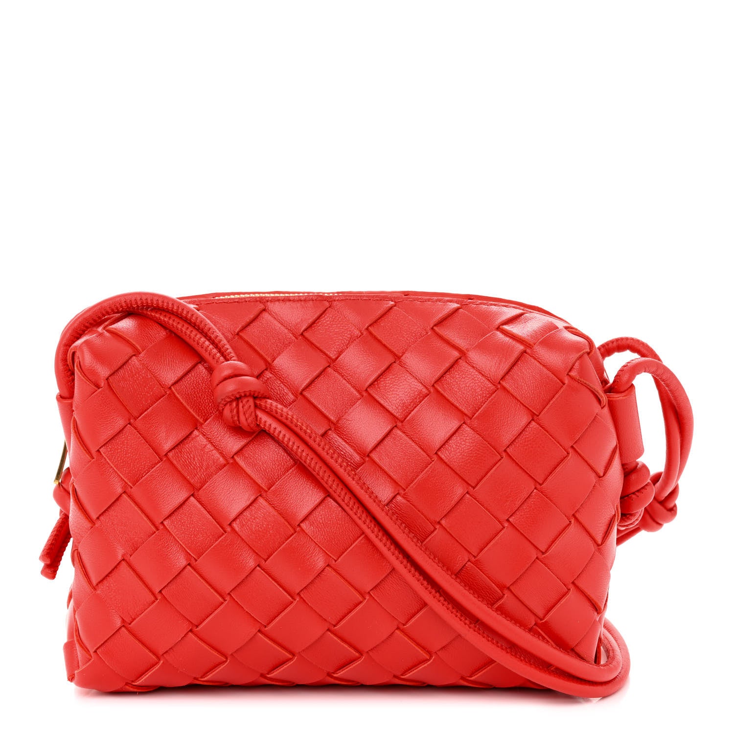 Bottega Veneta Nappa Intrecciato Mini Loop Camera Bag Redstone 1 of 10