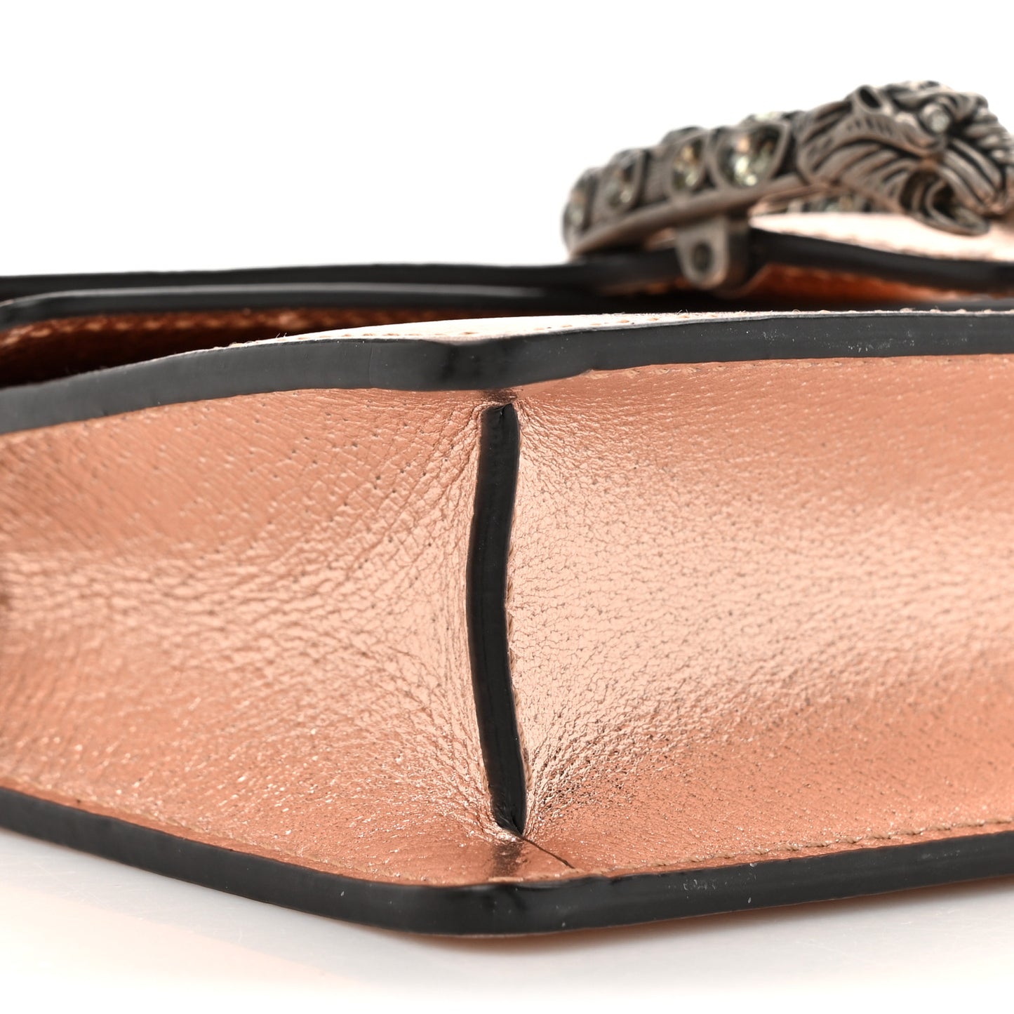 Metallic Calfskin Super Mini Dionysus Shoulder Bag Rose Gold