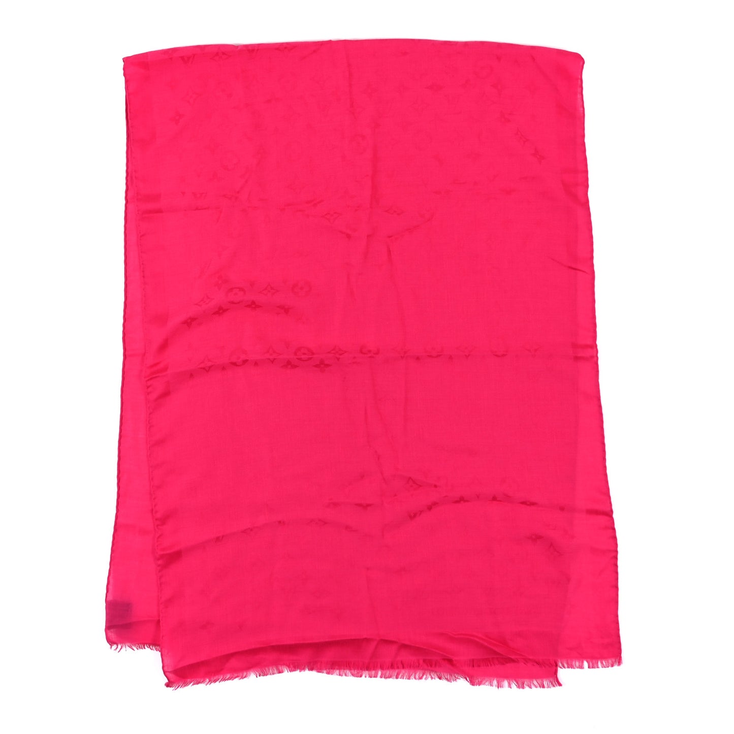 Cashmere Wool Silk Monogram My Everything Shawl Pink