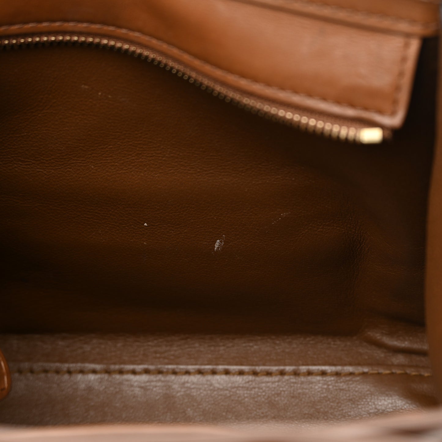 Smooth Calfskin Nano Tri-Color Luggage Brown