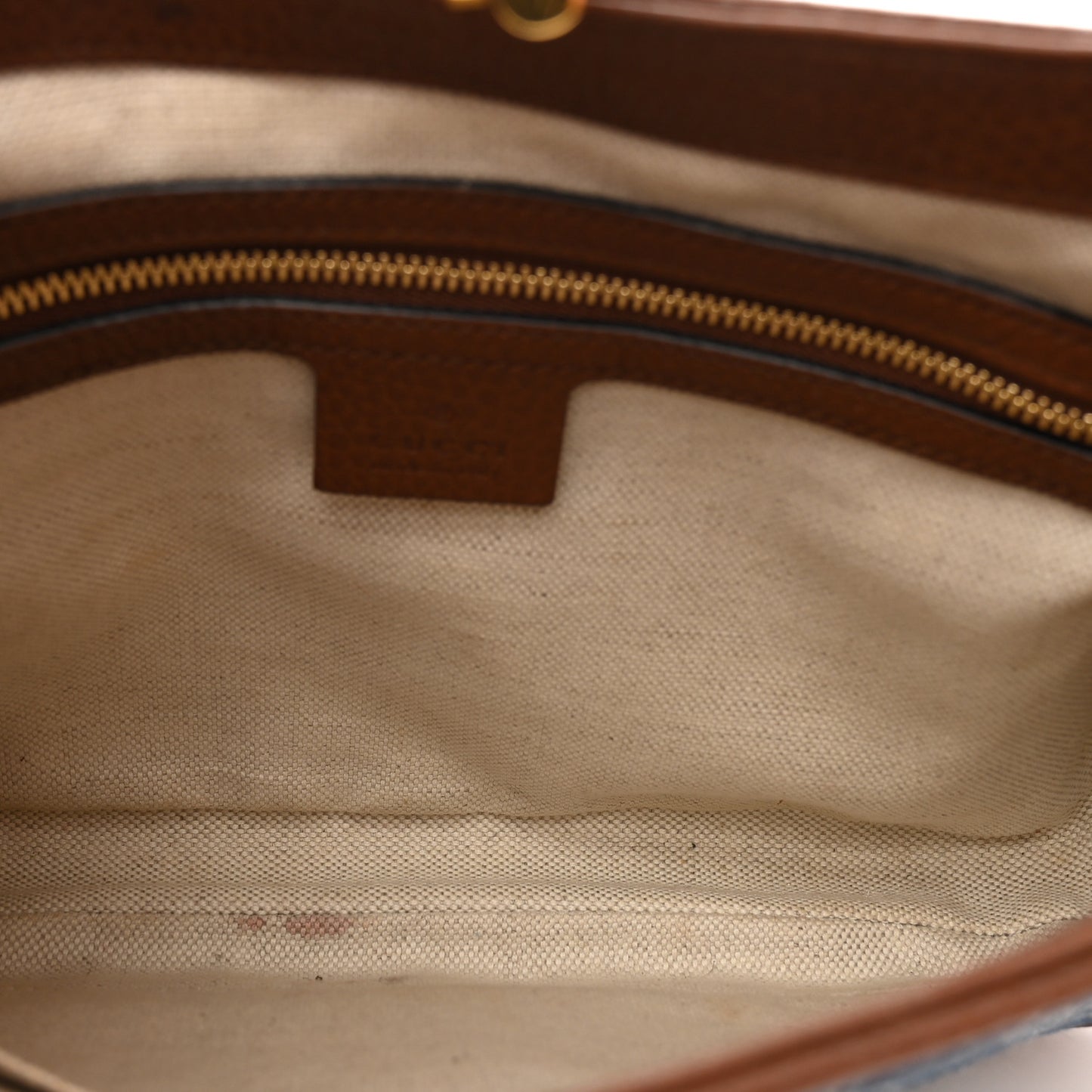 New Denim GG Monogram Calfskin Small Jackie 1961 Hobo Blue Tea Cuir