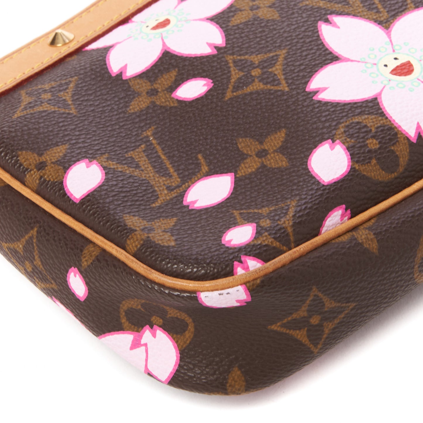 Monogram Cherry Blossom Pochette Accessories Brown