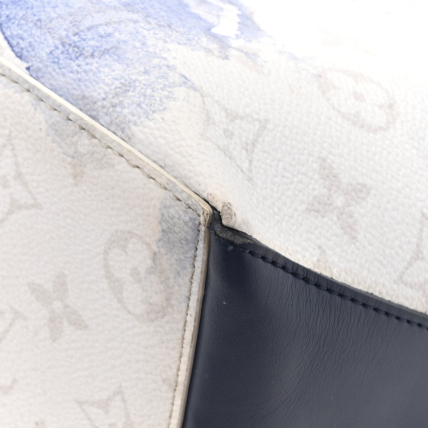 Monogram Watercolor New Tote PM Blue