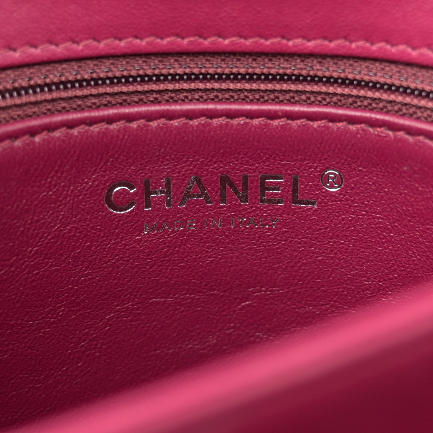 Lambskin Quilted Medium Trendy CC Flap Dual Handle Bag Dark Pink