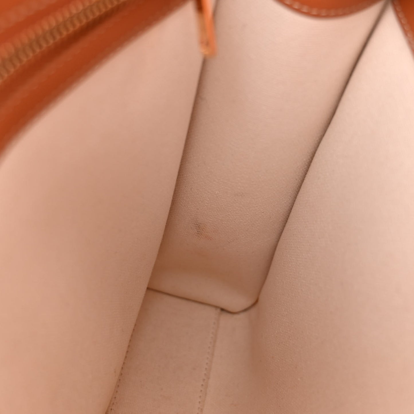 Canvas Calfskin Logo Print Small Vertical Cabas Natural Tan