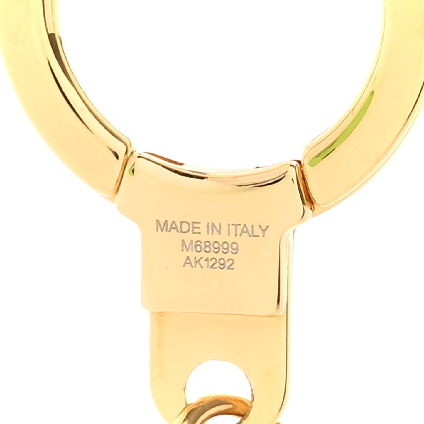 Monogram Spring Street Bag Charm Key Holder Gold