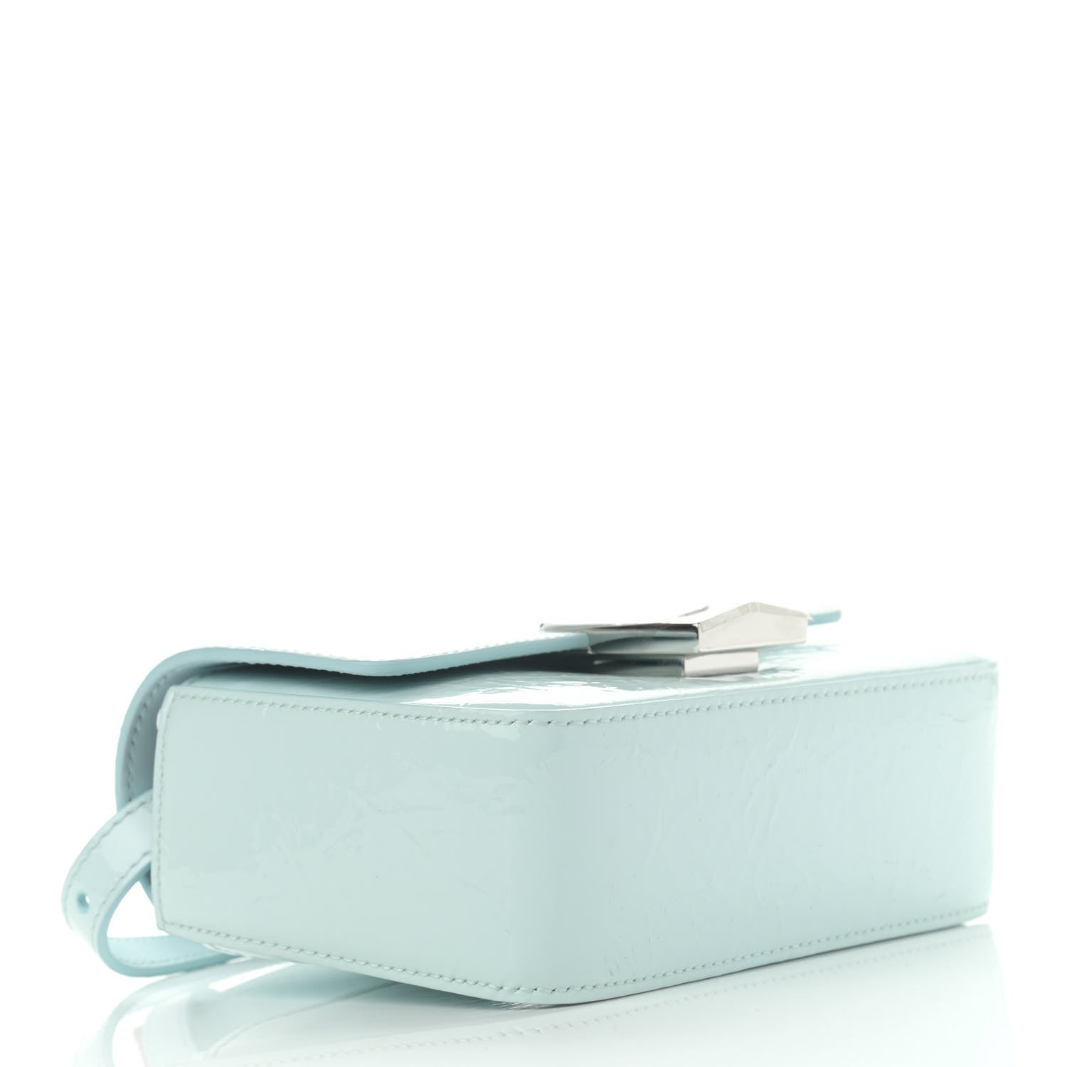 Givenchy Patent Textured Goatskin Mini 4G Crossbody Sky Blue 4 of 11