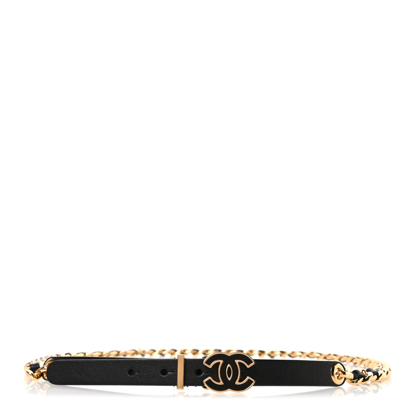 Lambskin CC Chain Belt 85 34 Black