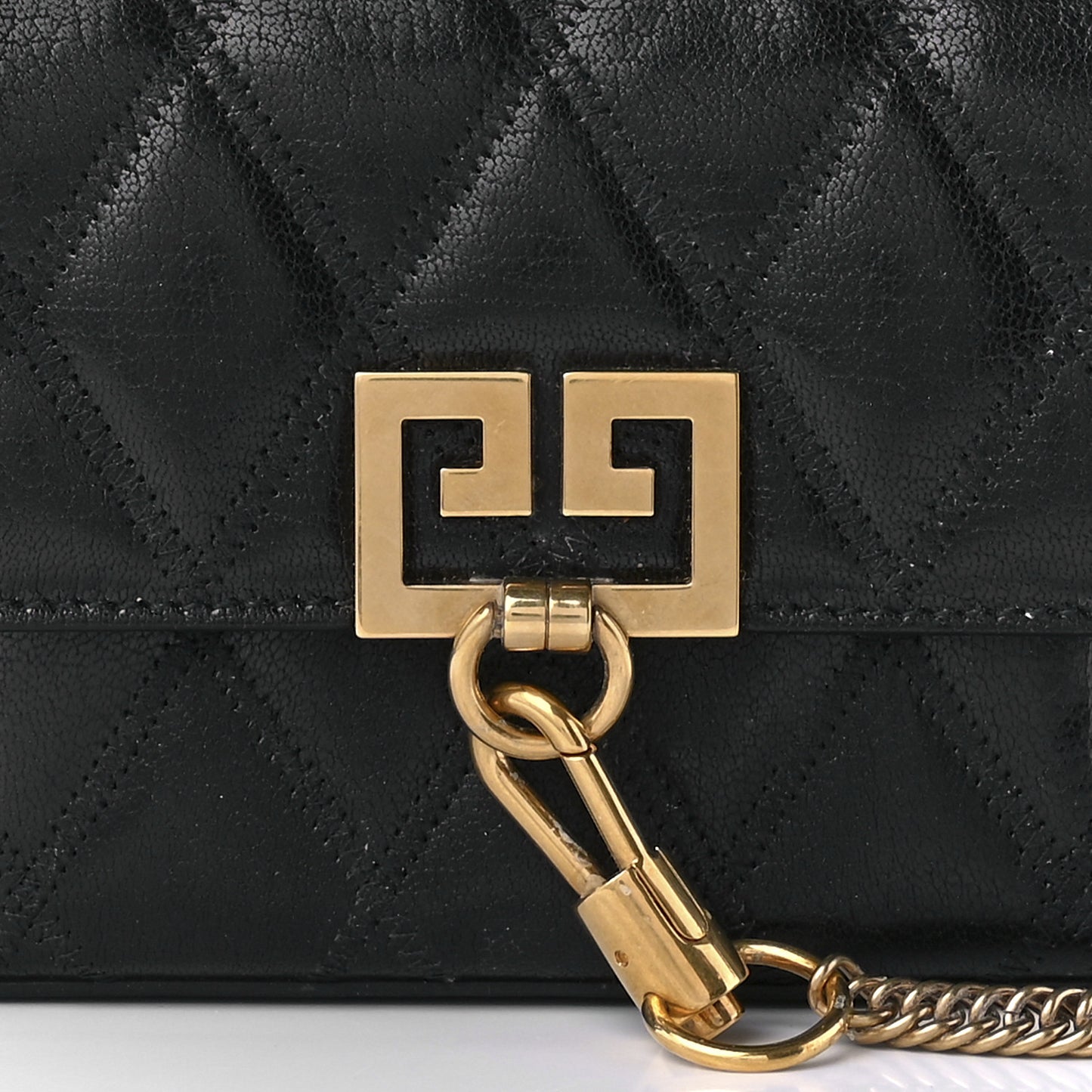 Goatskin Quilted GV3 Mini Pocket Convertible Bag Black