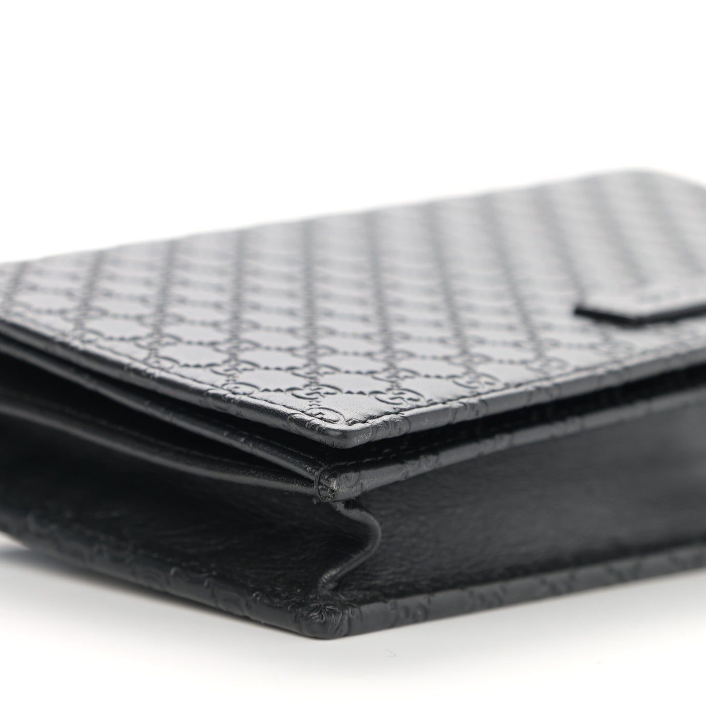 Microguccissima Crossbody Wallet Black
