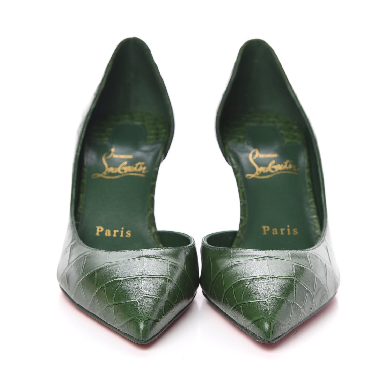 Calfskin Alligator Embossed Iriza 70 Pumps 35 Canopee