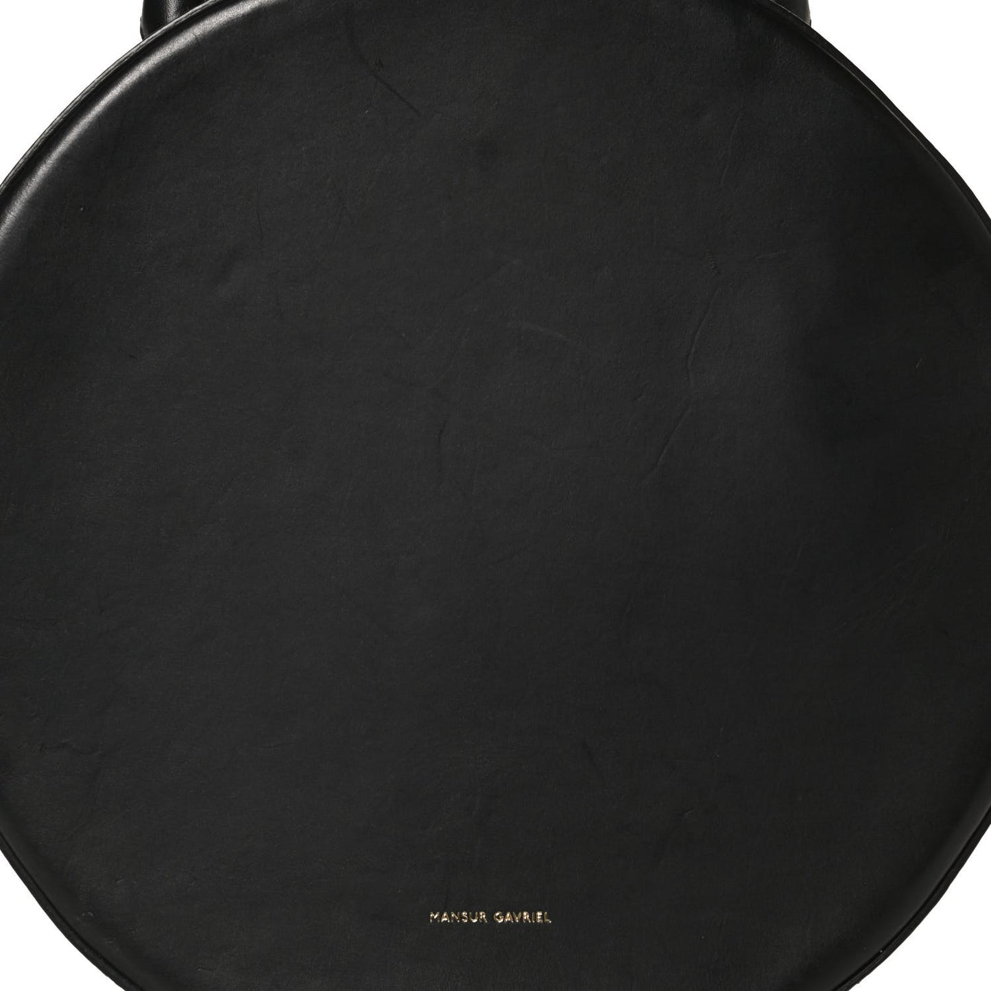 Calfskin Circle Crossbody Bag Black