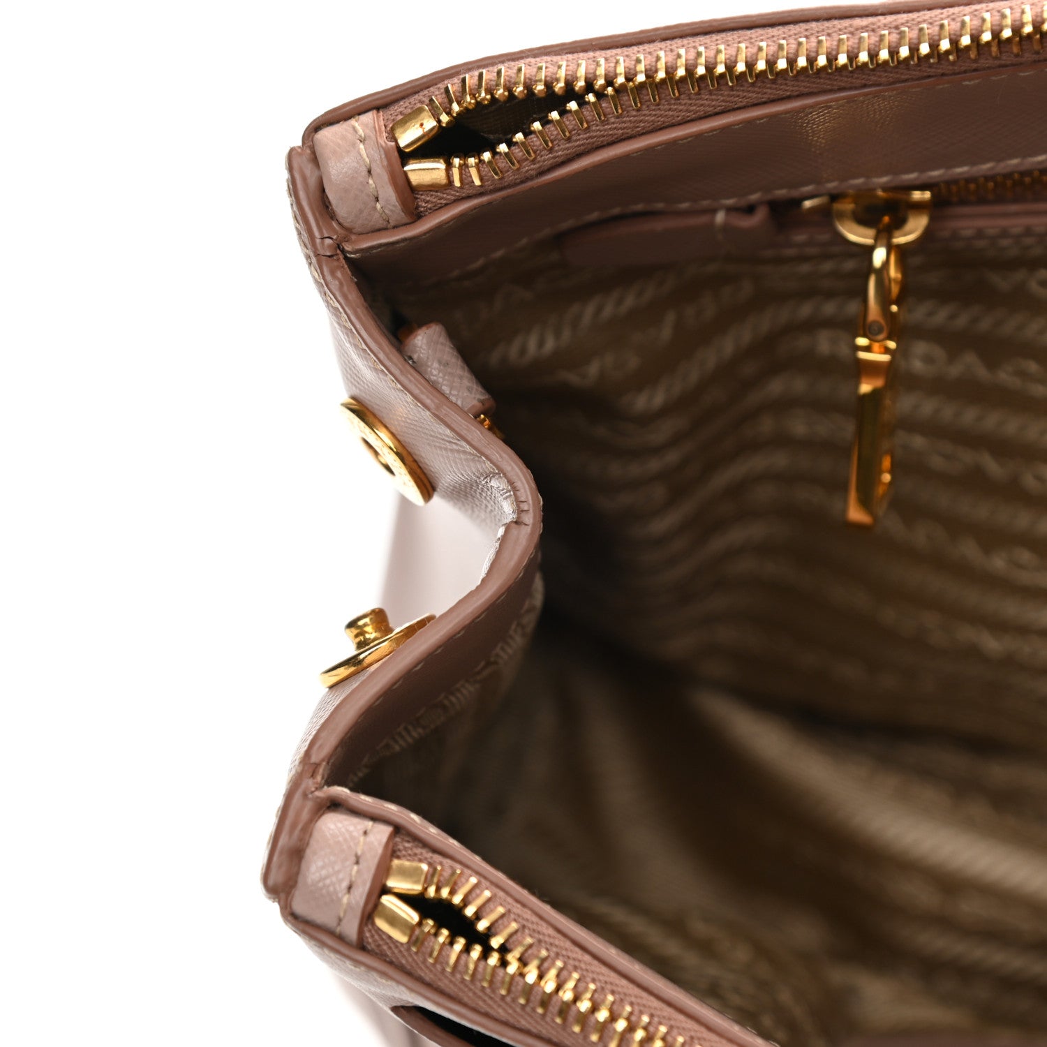 Prada Saffiano Small Galleria Double Zip Tote Cammeo 15 of 19
