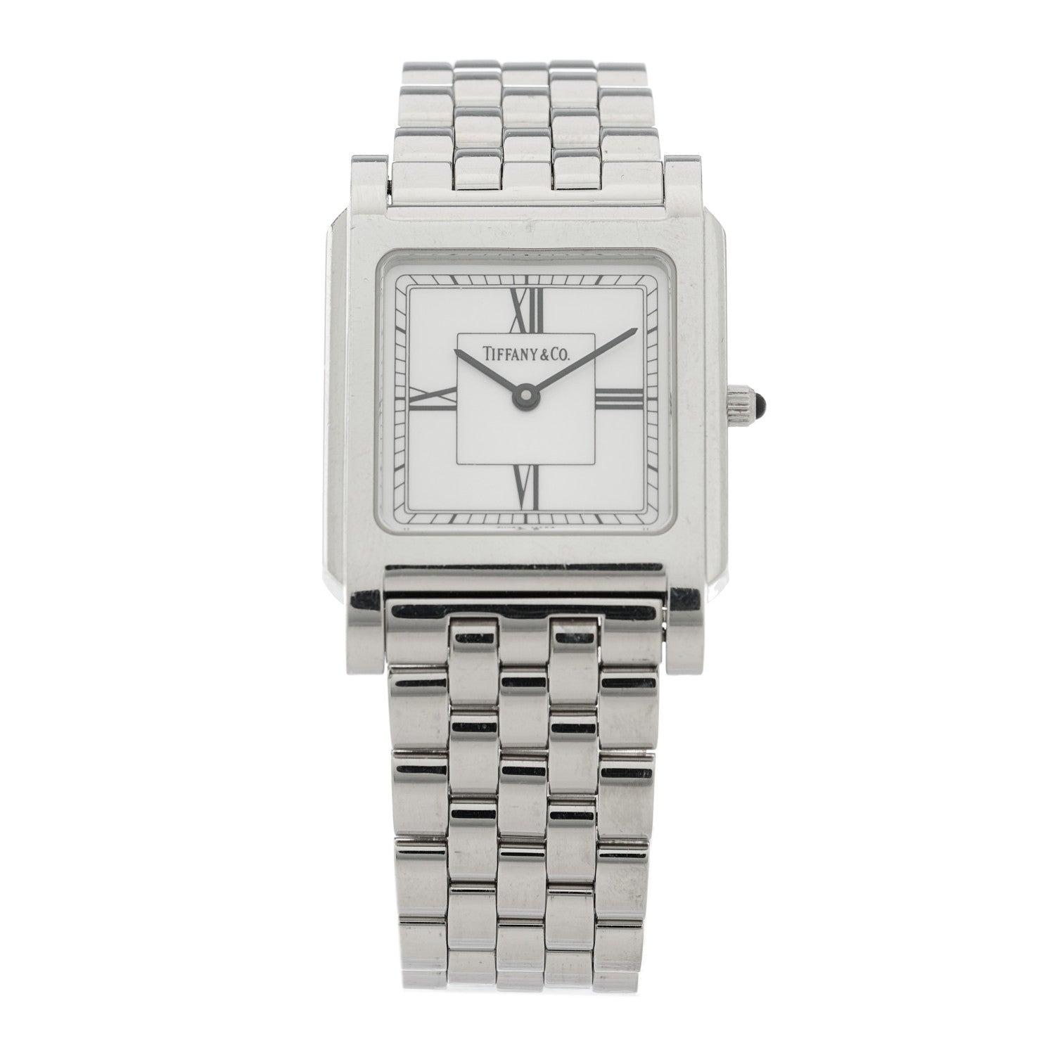 Tiffany & Co In Classic SS Quartz White Dial Watch Tiffany & Co. Stainless Steel Band Quartz Wristwatches for  main image 2