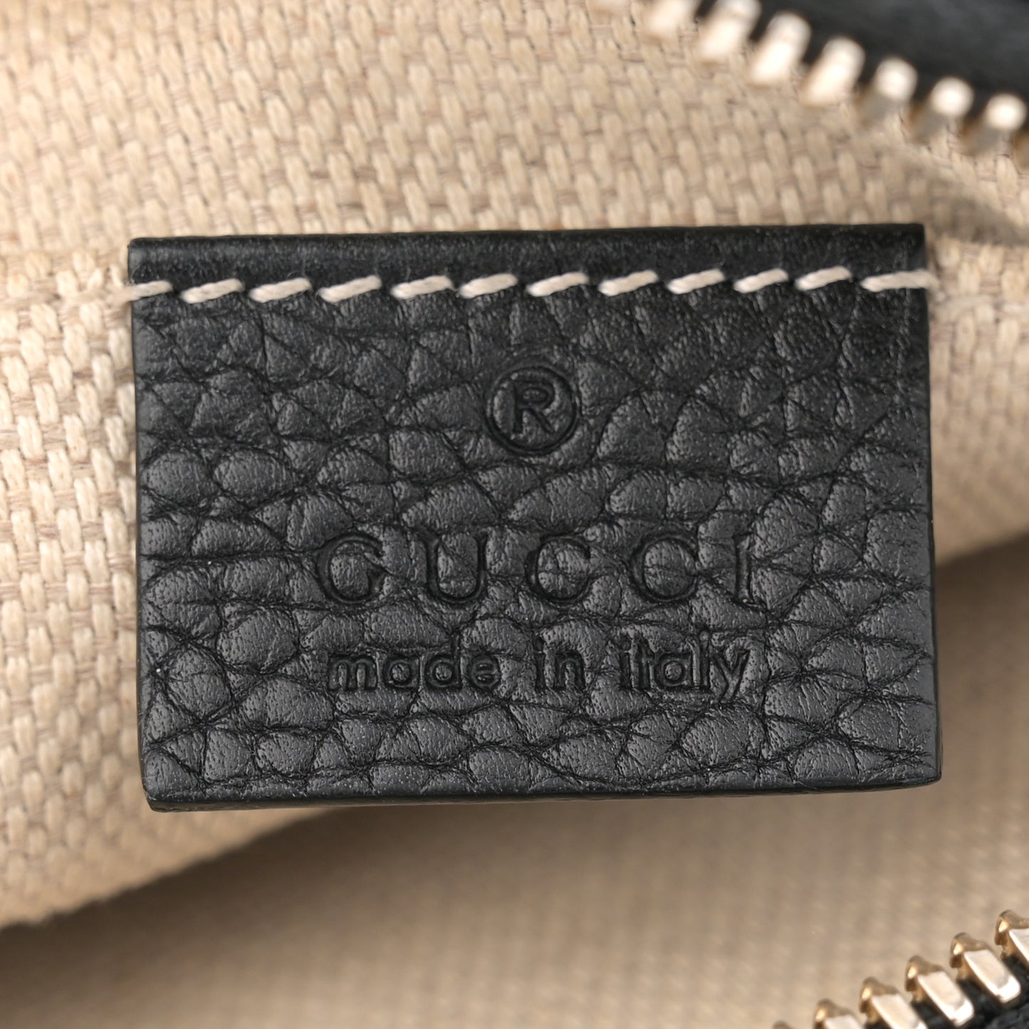 Pebbled Calfskin Small Soho Disco Bag Black