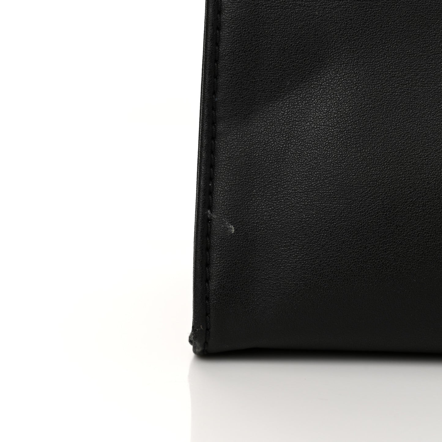 Vegan Leather Medium Shopping Bag Black