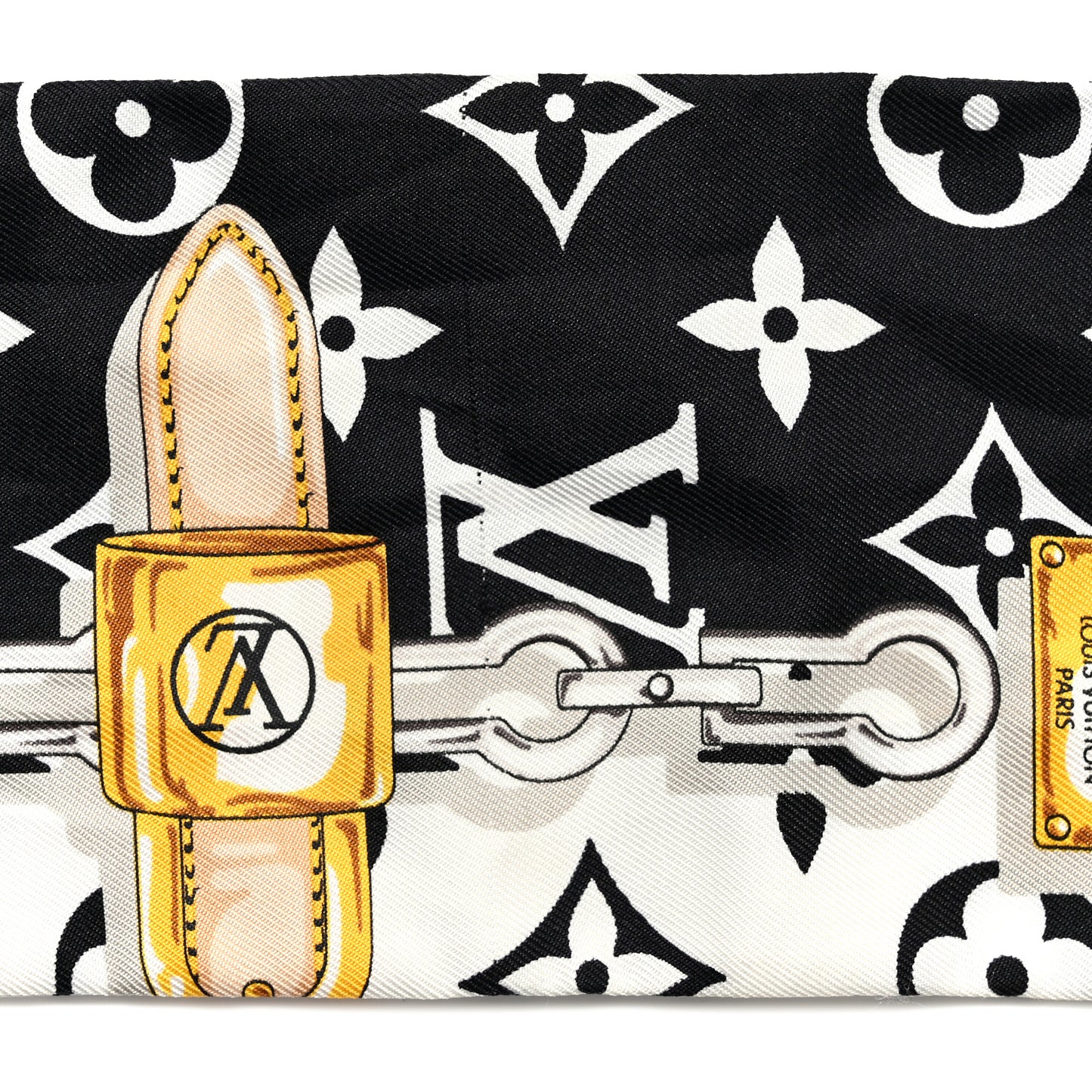 Silk Monogram Confidential Bandeau Black