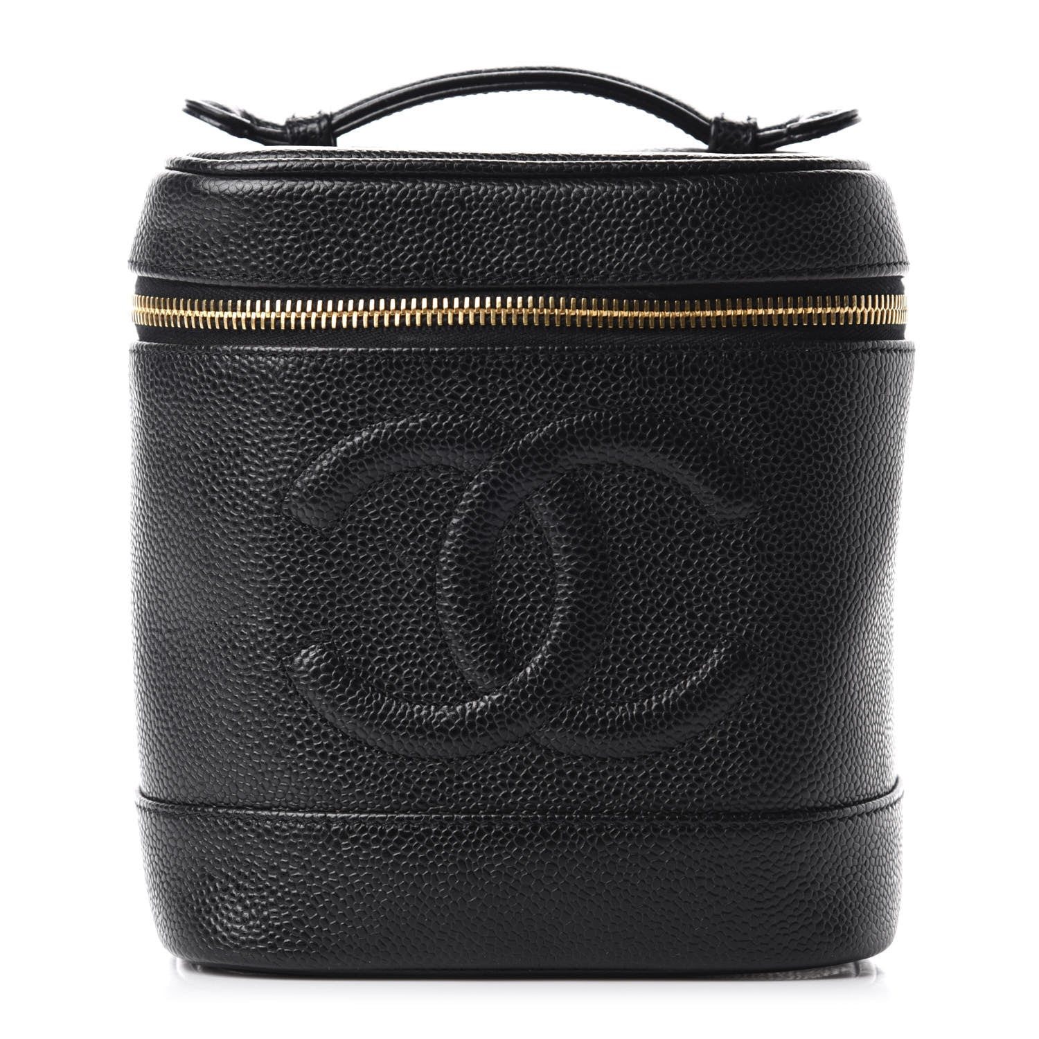 Chanel Caviar Vanity Cosmetic Case Black 1 of 8