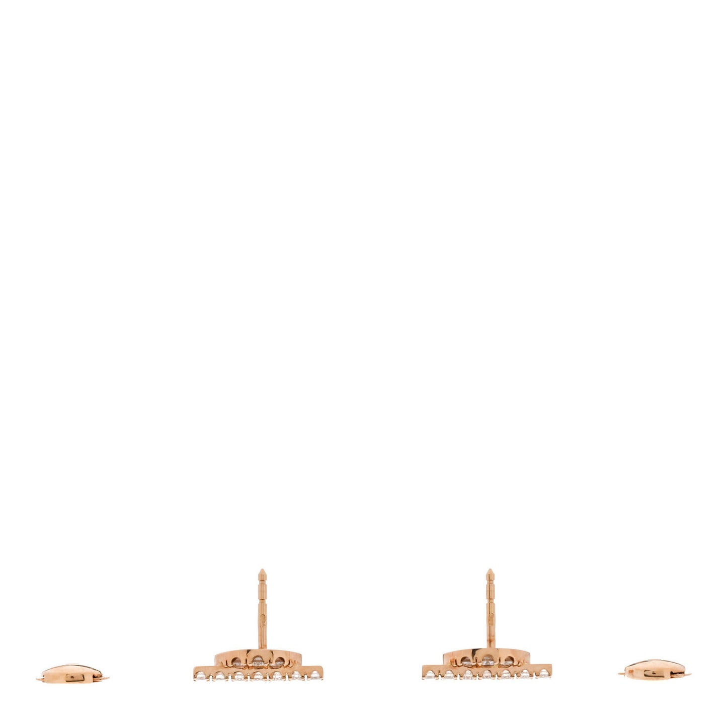 18K Rose Gold Diamond Finesse Earrings