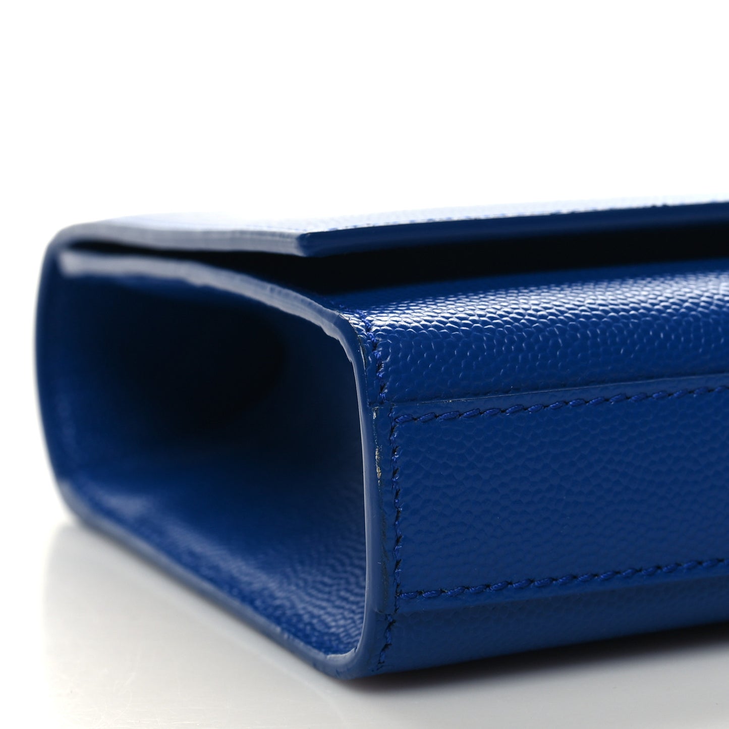 Grain De Poudre Classic Monogram Cassandre Clutch Blue Majorelle