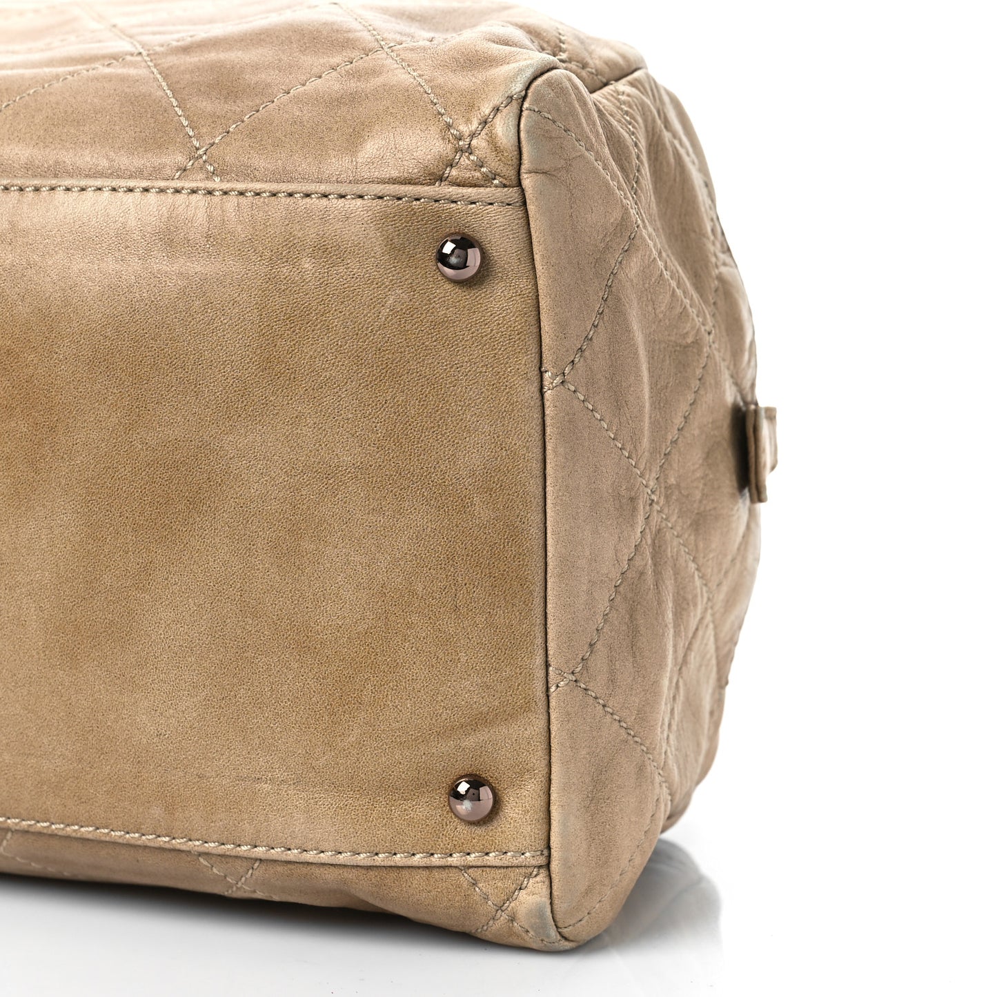 Lambskin Cloudy Bundle Bowler Beige