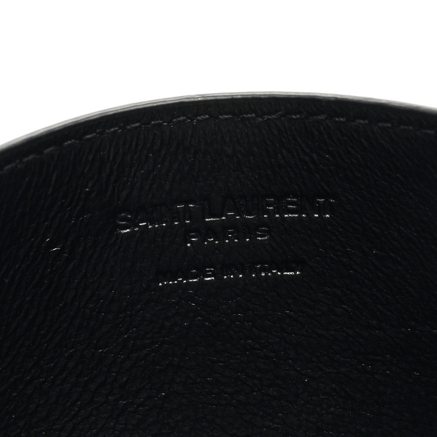 Grain De Poudre Calfskin Uptown Card Holder Black