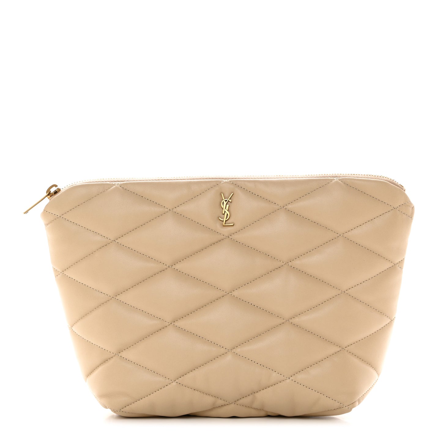 Lambskin Monogram Medium Sade Puffer Taupe