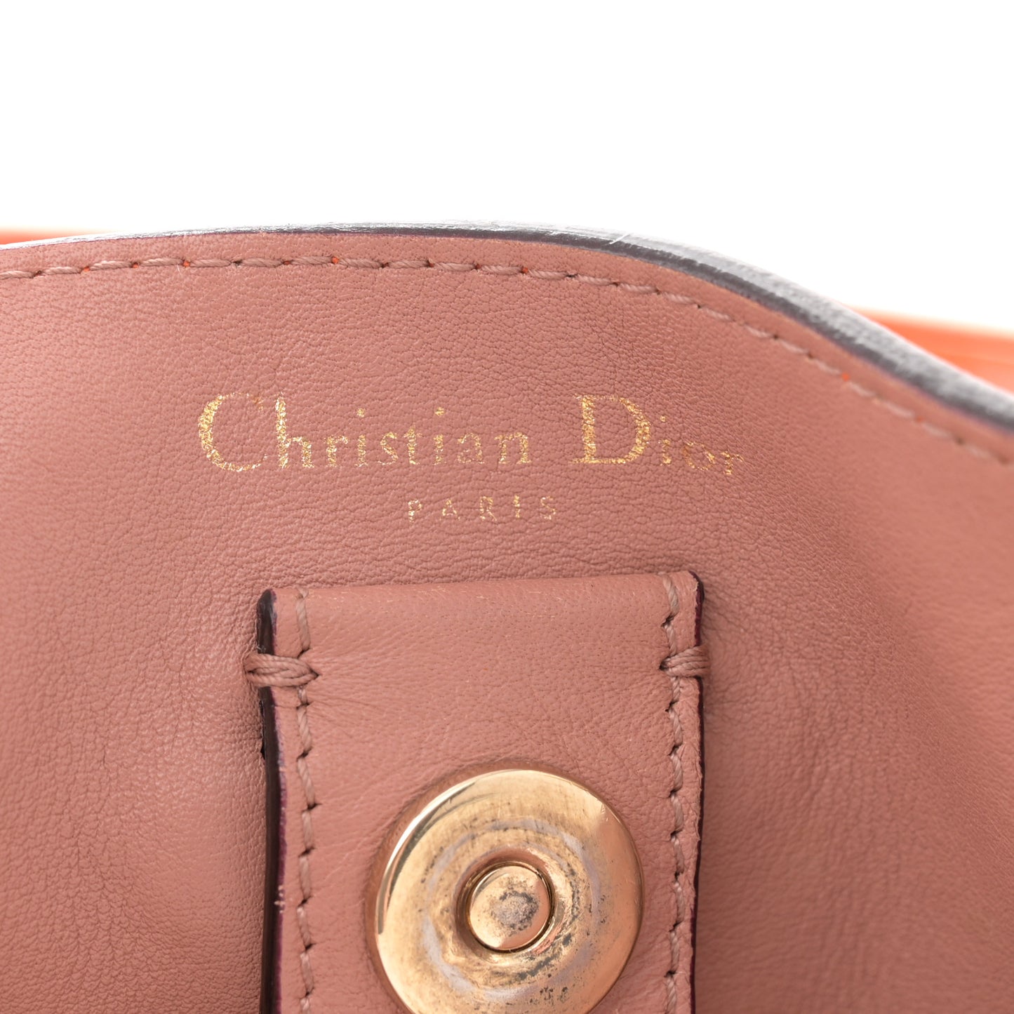Smooth Calfskin Large Diorissimo Tote Orange